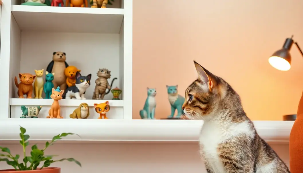 Enchanting creature collectibles nestled in a cozy living room.
